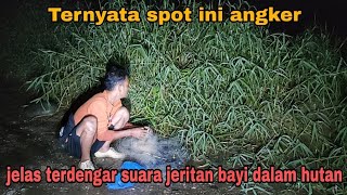 Ternyata spot ini angker..!!! jelas terdengar suara jeritan bayi dalam hutan