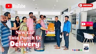 New Tata Punch EV🚗 Delivery#tata #tatamotors #punchev #newcar #carlover #solarcharging #viralvideo