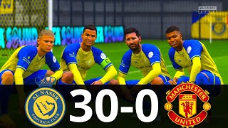 MESSI, RONALDO, MBAPPE, NEYMAR, ALL STARS | AL NASSR 30-0 MAN UNITED