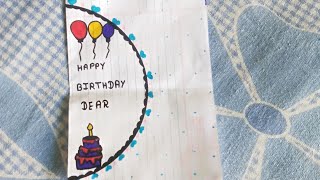 Diy birthday card Notebook paper craft and birthday card