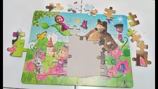 MERANGKAI PUZZLE MARSHA AND THE BEAR