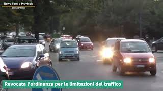 Revocata l'ordinanza per le limitazioni del traffico.