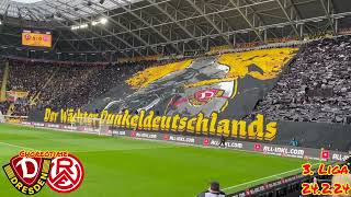 Dynamo Dresden Choreo vs. Rot Weiß Essen 24.2.24 #choreoalarm #sgd #3liga