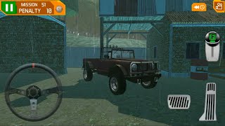 Classic Pickup Truck Driving - 4x4 Dirt Offroad Parking - Android IOS Gameplay - Offroad Parking Lot