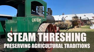 100+ year old Avery Road Locomotive Powers A Belt-Driven Thresher: Vintage Farm Technology Preserved