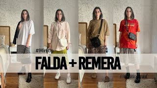 FALDA Y REMERA, una tendencia que se viene mucho.