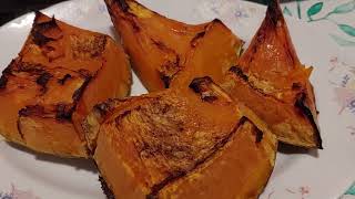 easy baked pumpkin ! super yummy and just bake in 10 minutes #foodvlog