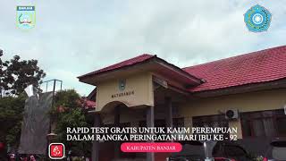 Rapid test Gratis untuk kaum perempuan dalam rangka peringatan hari ibu ke 92 di Kabupaten Banjar