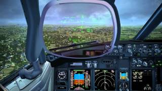 Rough flight into Edinburgh (FSX)