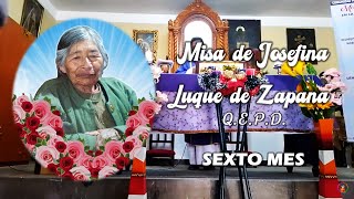 MISA 6º MES DE JOSEFINA LUQUE DE ZAPANA | Primer domingo de Adviento