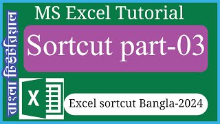 Excel sortcutl bangla tutorial 2024| MS excel sortcut part-03