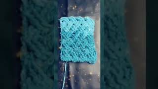 قريبا شرح غرزه الباسكيت المائله لعمل كوفيه /بلوزه/مفرش/بلوفر🧶❤️