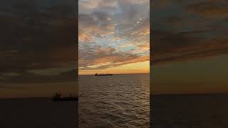 Pôr do sol espetacular no Rio de la Plata