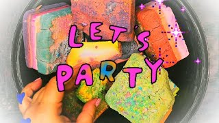 OC BLOCK PARTY!!!!! #satisfying #crunchy #dyed #pasted #gymchalk #blocks Please read description 🧡