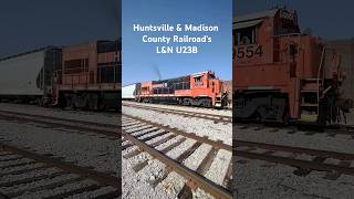 ex L&N U23B, Huntsville & Madison County Railroad 9554, Switching Cars #U23B #uboat #huntsville