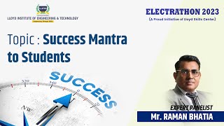 ELECTRATHON 2023: Mr. Raman Bhatia, MD, Servotech gave Success Mantra to the Students