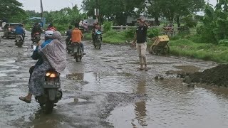 AWAS BANYAK LUBANG !!! | POTRET JALANAN RUSAK DI KABUPATEN BREBES