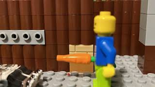 Lego man gets in a fight