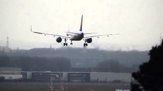 Crosswind at the Frankfurt Airport