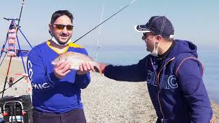 PESCA a SURFCASTING SU ALTI FONDALI : pesca in mare con canne e mulinelli | Ep.2 S.Mania | Colmic