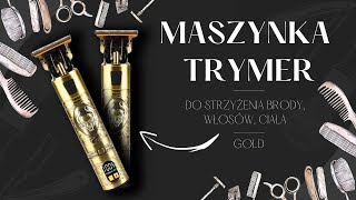 Maszynka do Strzyżenia Brody Włosów Ciała Trymer Barber GOLD Wielofunkcyjna