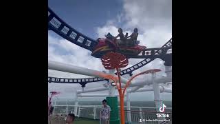 The Bolt roller coaster on Carnival Jubilee