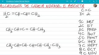 Alcadienos de cadeia normal e aberta