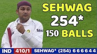 Virendra Sehwag's Blistering Inning 254*(150) Against Pakistan 1St Test 2006😲😲