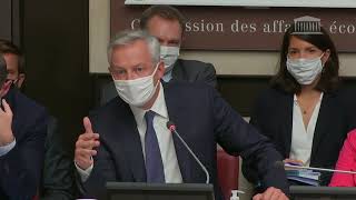 AN // Plan de Relance - Audition de Bruno Le Maire. Commission des Finances 03.09.2020