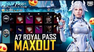 😱NEW A7 ROYAL PASS WITH FREE UPGRADE GUN AND MATERIALS