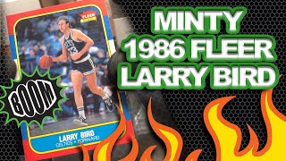 Opening Raw 1986 Fleer Basketball Larry Bird from Ebay & Sending to PSA for Grading