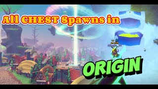 All Chest Spawns in ORIGIN!! ROBLOX- (Dragon Adventures)