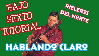 Hablando Claro - Los Rieleros del Norte (TABS Bajo Quinto Tutorial)