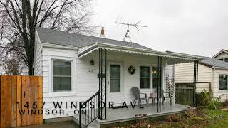 SOLD! | 1467 Windsor Ave, Windsor ON | 2 Bedrooms; 1 Bath | House for Sale | $189,900