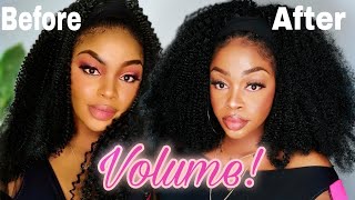 HOW TO ADD VOLUME TO YOUR CURLY HAIR