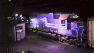 Hump yard at night in Allentown, PA: Classic VHS from the Conrail era