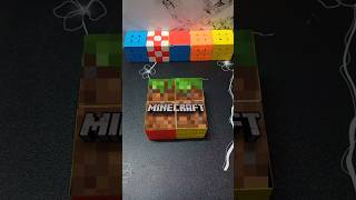 Minecraft logo Rubik's cube mosiac | #minecraft #shorts