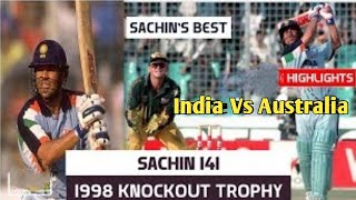 Master Class From Sachin Tendulkar 141* Against Australia 1998 Dhaka🏏🏏