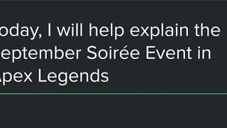 Apex Legends September Soirée Event Details and Explanation