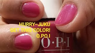 HURRY-JUKU GET THIS COLOR O.PI.GEL NAIL POLISH