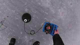 ICE fishing in Missouri With TRAPPER J (Catch and Cook)