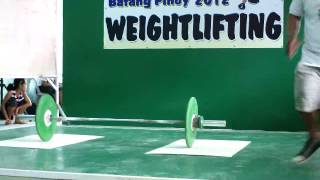 Batang Pinoy 2012 Vanessa Mae Rivera  (WEIGHTLIFTING) clean and jerk