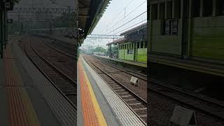 Kereta Sembrani Masuk di Stasiun Gambir