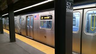 Metropolitan Bound M train departing 57 St-6 Av