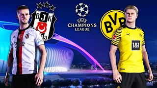 Besiktas JK vs Borussia Dortmund ● CHAMPIONS LEAGUE | eFootball 2022 Predict Gameplay