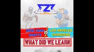 Giants vs Chargers Recap | What Did We Learn | #shorts