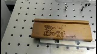 Laser marking machine can engrave on metal and non-metal.