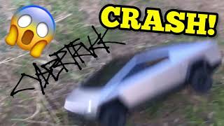 RC Tesla Cybertruck CRASH!!!!!