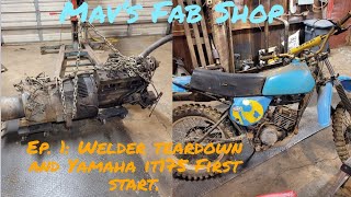 Mav's Fab Shop Ep. 1: welder teardown and Yamaha IT175 First start.