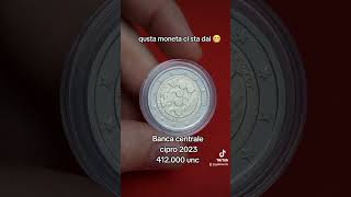 Moneta rara 2€ di cipro 2023 dedicata alla banca centrale #euro #euros #soldi #monete #coins